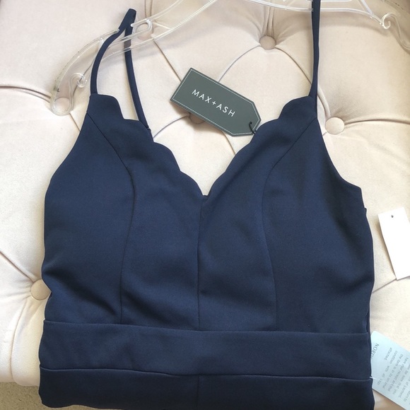 Max + Ash Spaghetti Strap Jumpsuit (Size Small) NWT - Picture 2 of 13